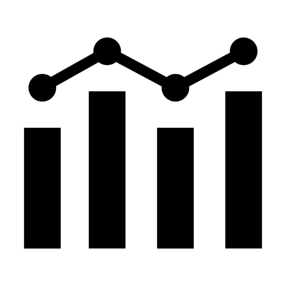 statistiche vettore glifo icona per personale e commerciale uso.