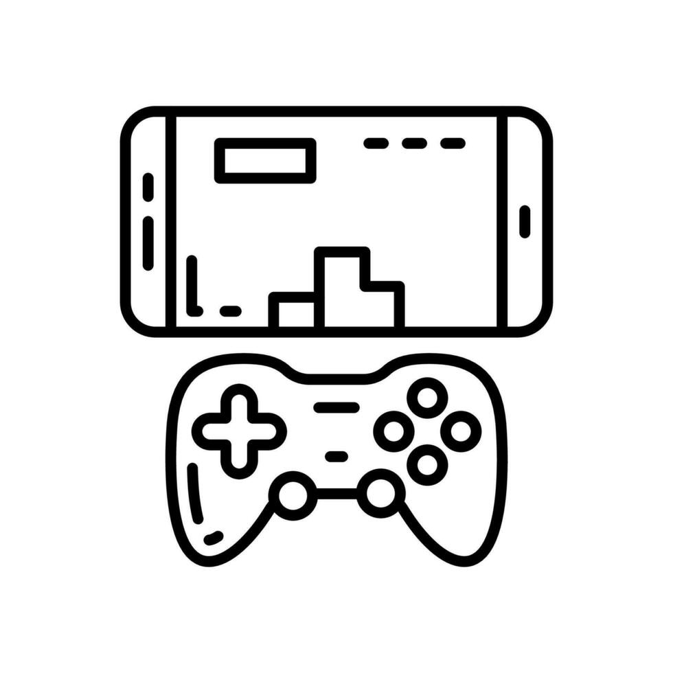 esports mobile gioco icona nel vettore. illustrazione vettore