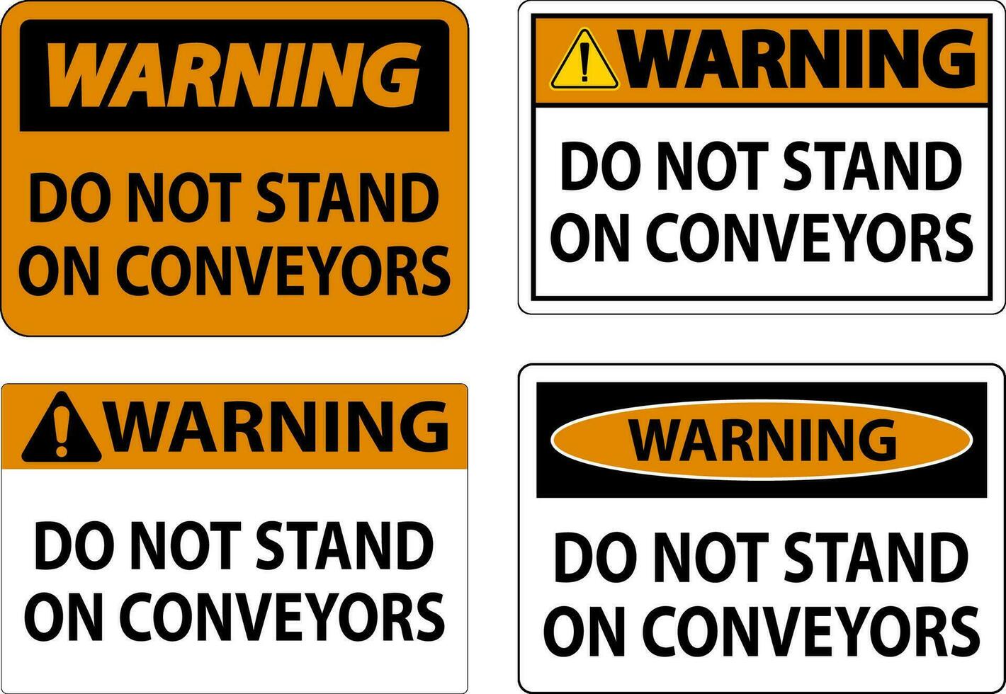 avvertimento cartello fare non scalata sedersi camminare o cavalcata su trasportatore vettore