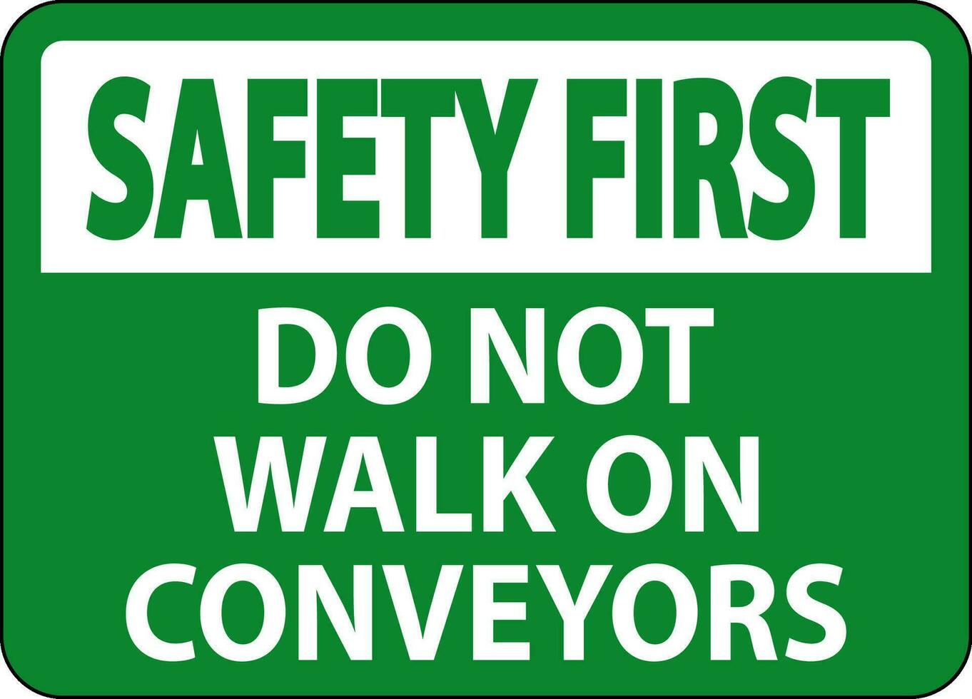 sicurezza primo cartello fare non scalata sedersi camminare o cavalcata su trasportatore vettore