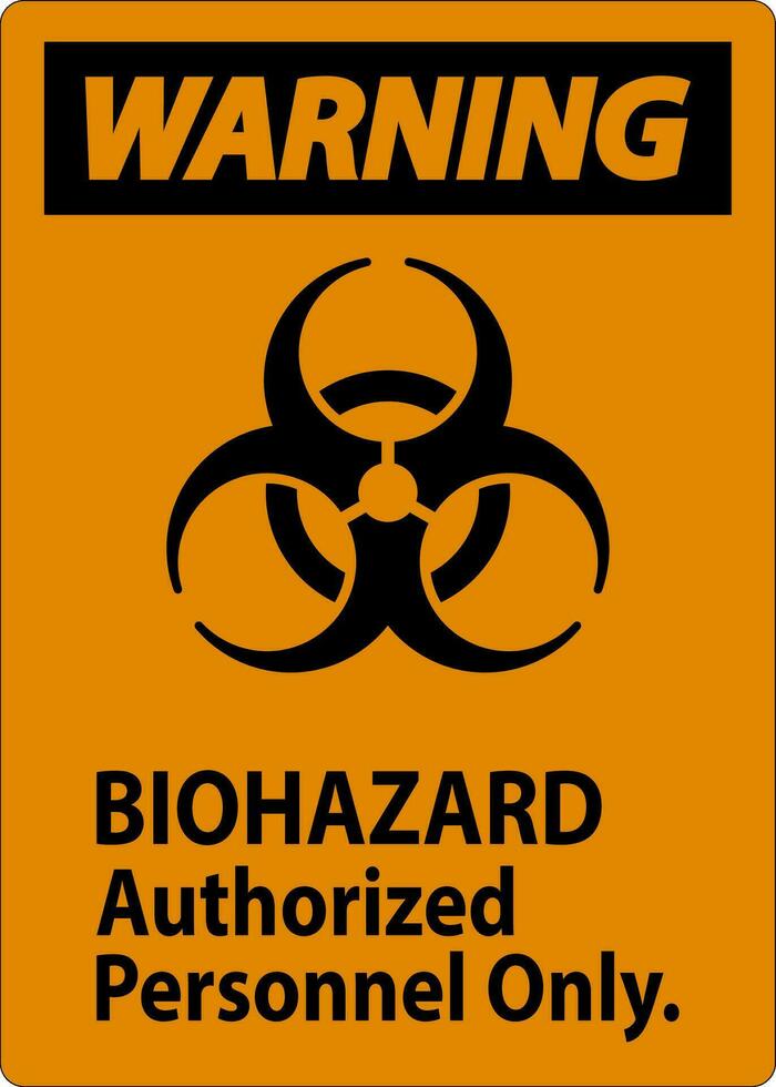 avvertimento etichetta rischio biologico autorizzato personale solo vettore