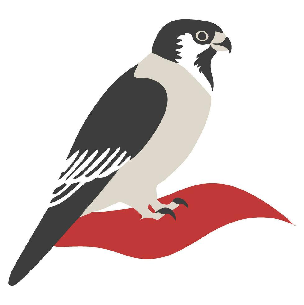falco aquila vettore icona giapponese illustrazione stile