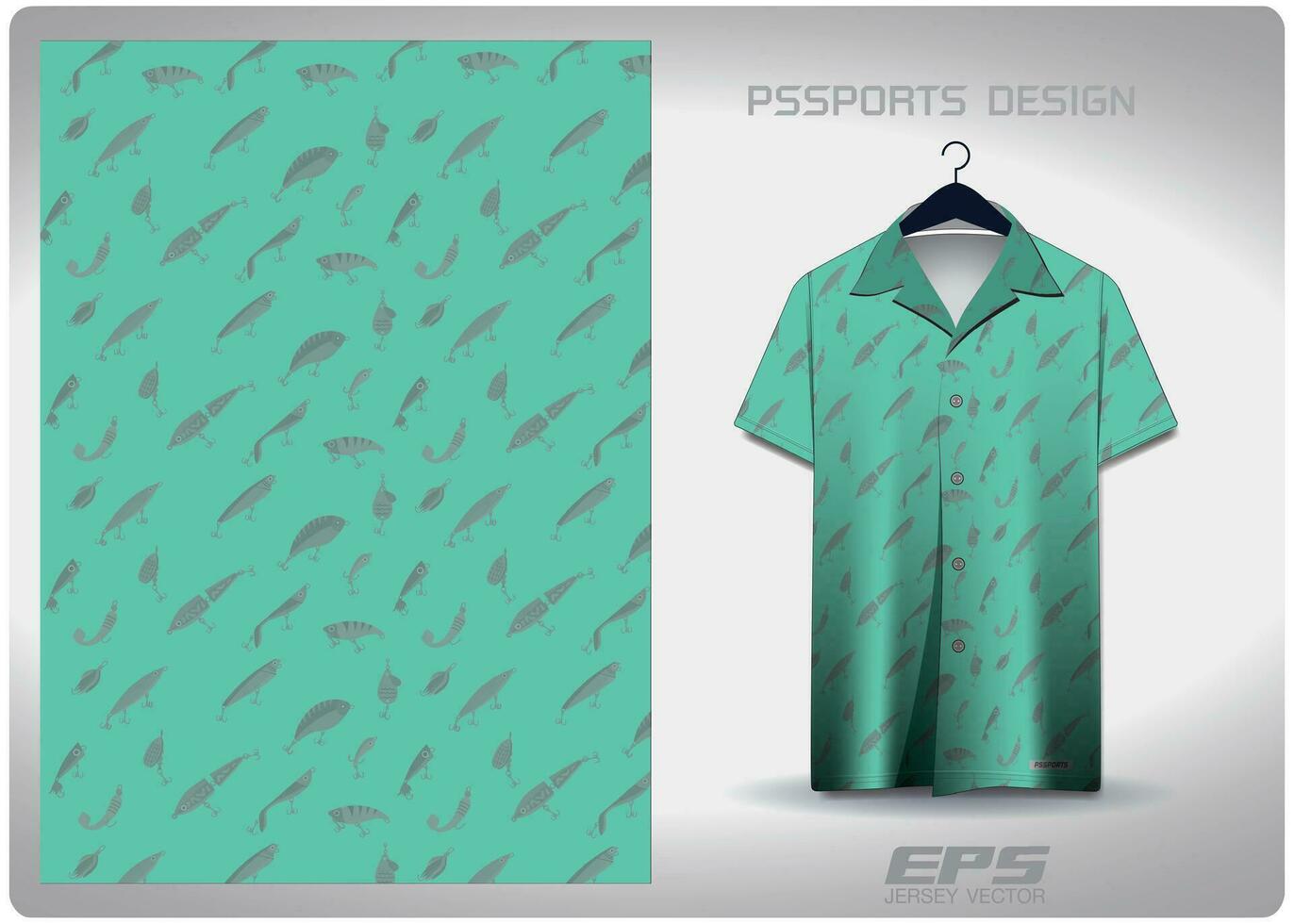 vettore hawaiano camicia sfondo image.lure pesca esca modello disegno, illustrazione, tessile sfondo per hawaiano camicia, maglia hawaiano camicia