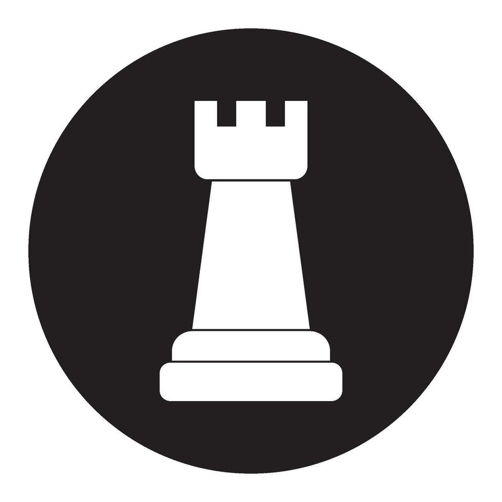 scacchi icona, torre vettore