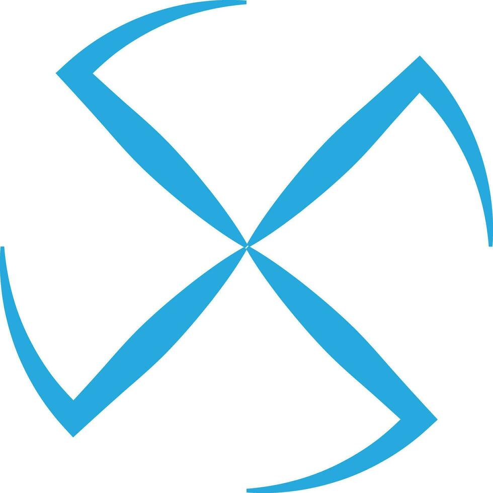 lettera X - font logo tipografia vettore