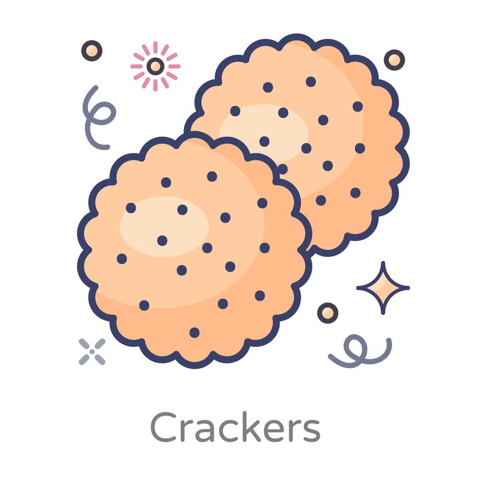 cracker design salato vettore