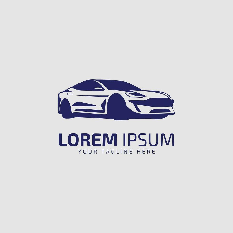 auto stile auto logo design con concetto gli sport veicolo icona silhouette. vettore illustrazione.logo illustrazione.