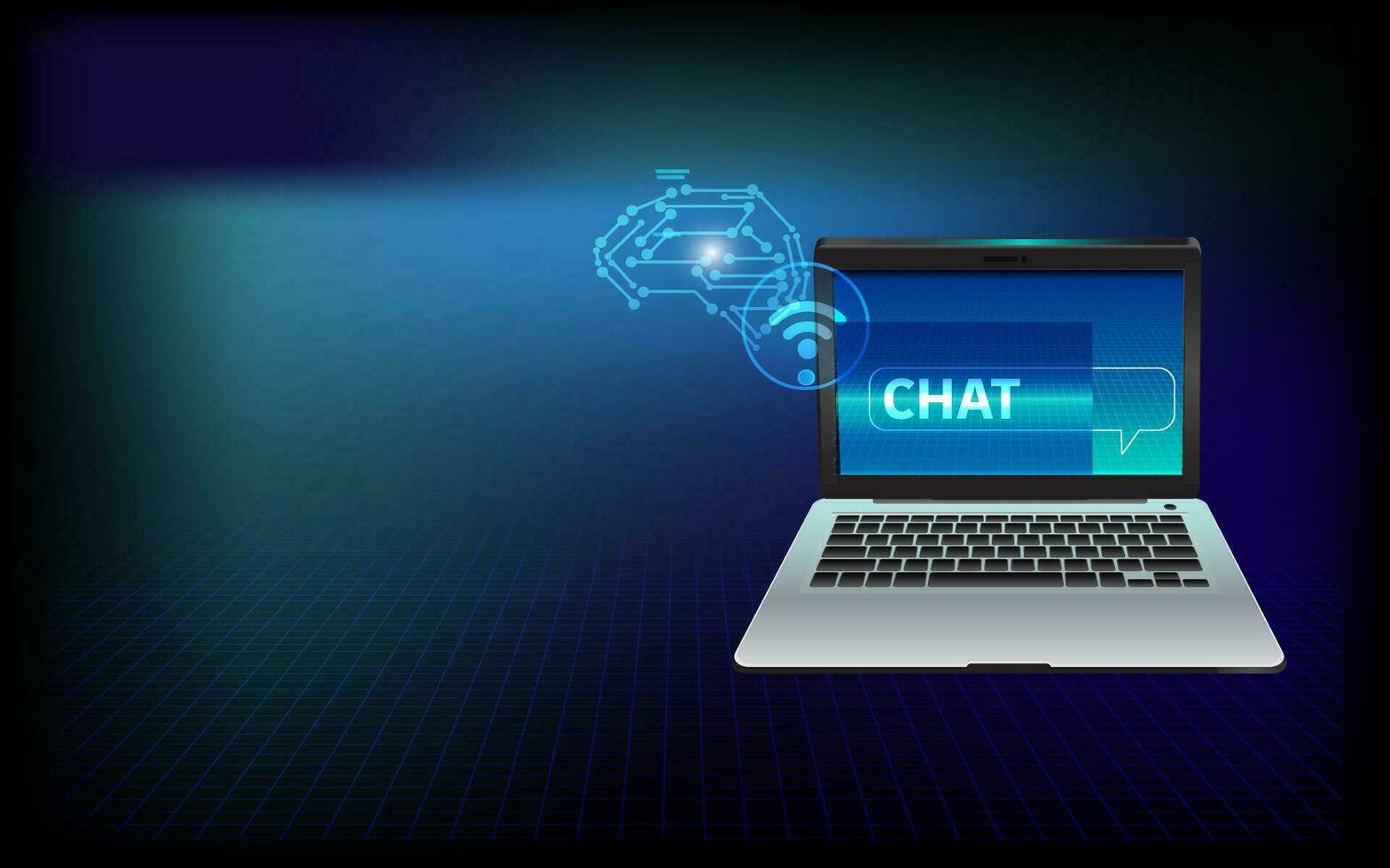 chatbot artificiale intelligenza per attività commerciale Infografica modello vettore