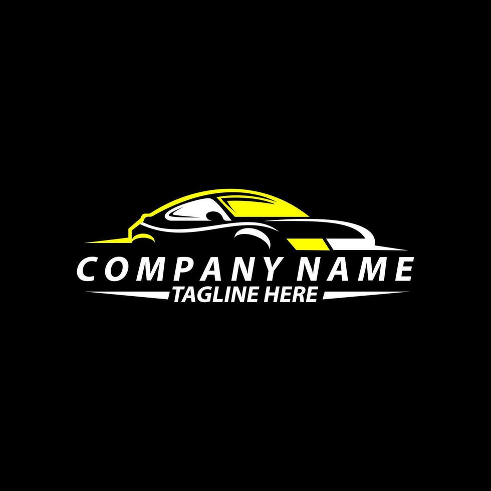 settore automobilistico logo design concetto vettore