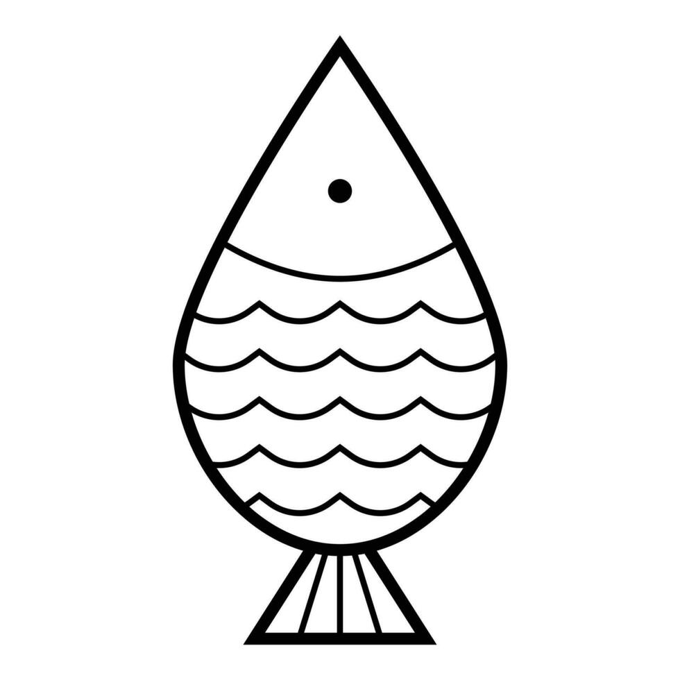 astratto geometrico pesce vettore icona design. marino mondo piatto icona.