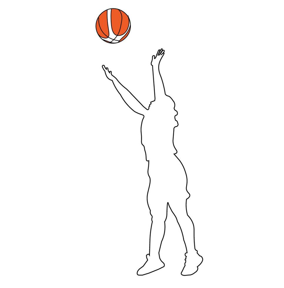 3d logo design vettore illustrazione. pallacanestro atleta salti per afferrare il sfera. silhouette stili. adatto per maglietta disegni, manifesti, loghi o gli sport e pallacanestro icone, promozioni, aziende.
