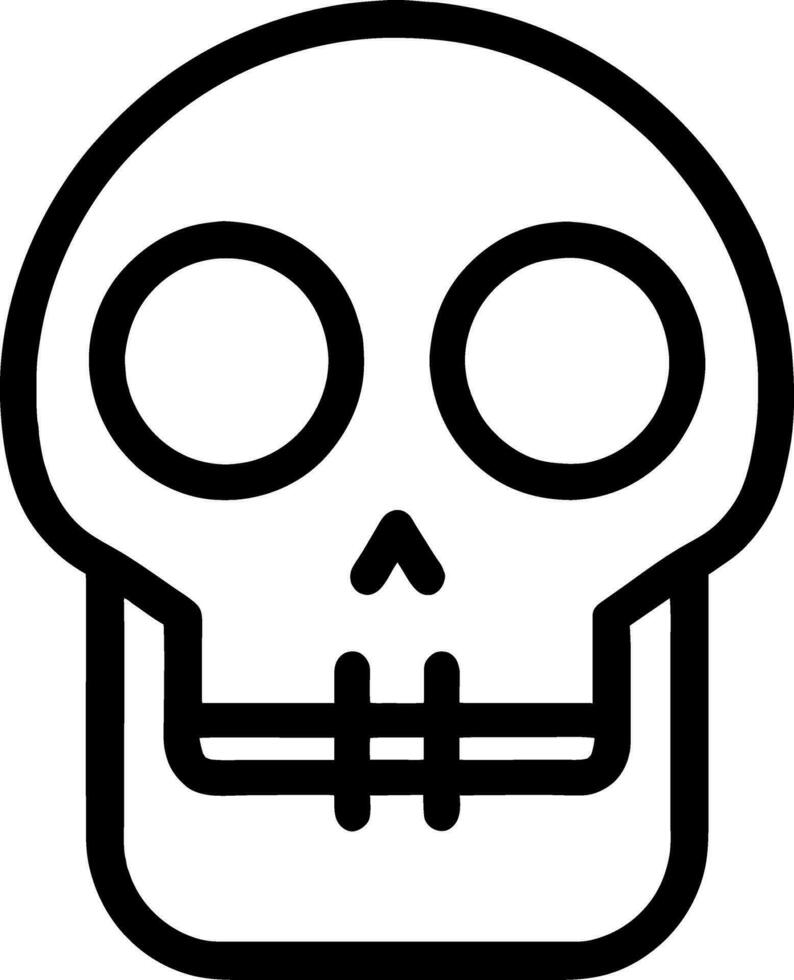 umano cranio , Morte o morto piatto vettore icona per Giochi e siti web