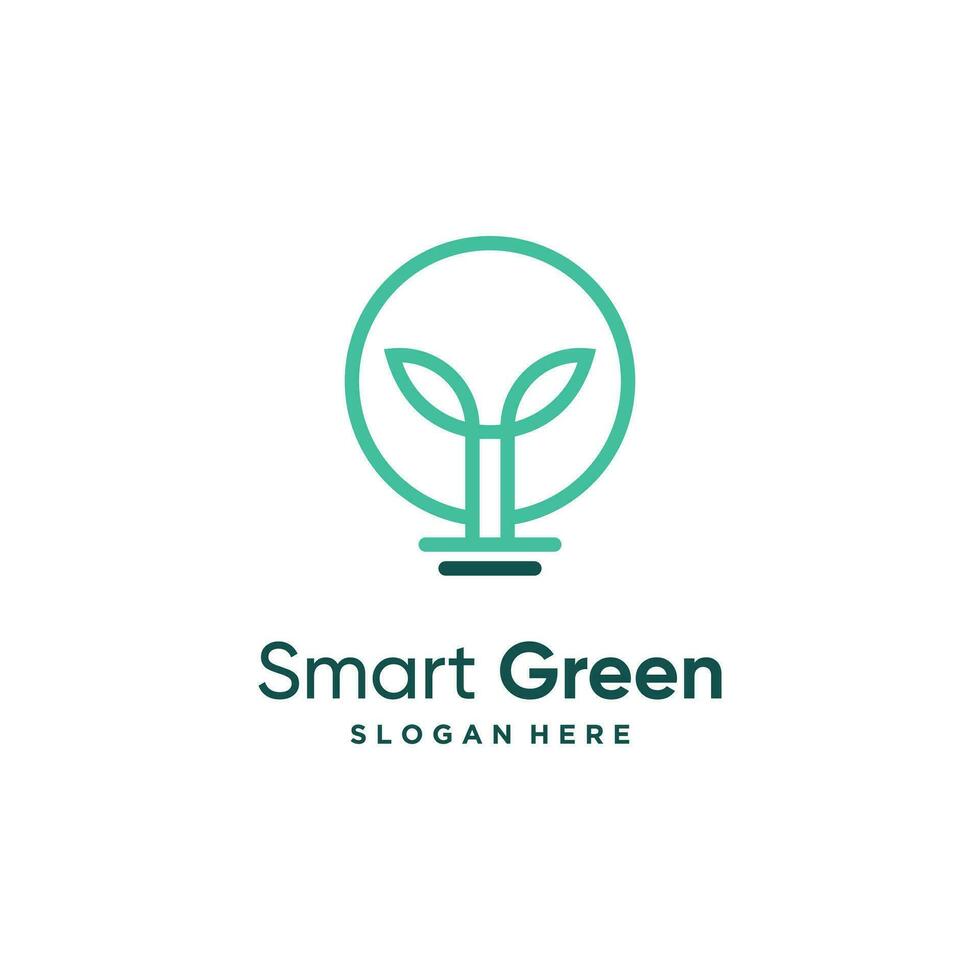 verde idea logo vettore design per azienda
