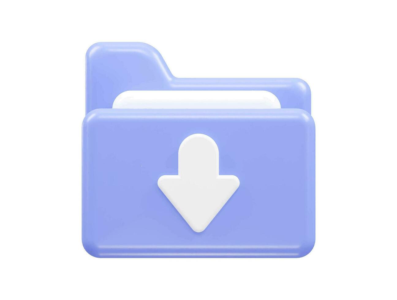 file icona vettore 3d rendere