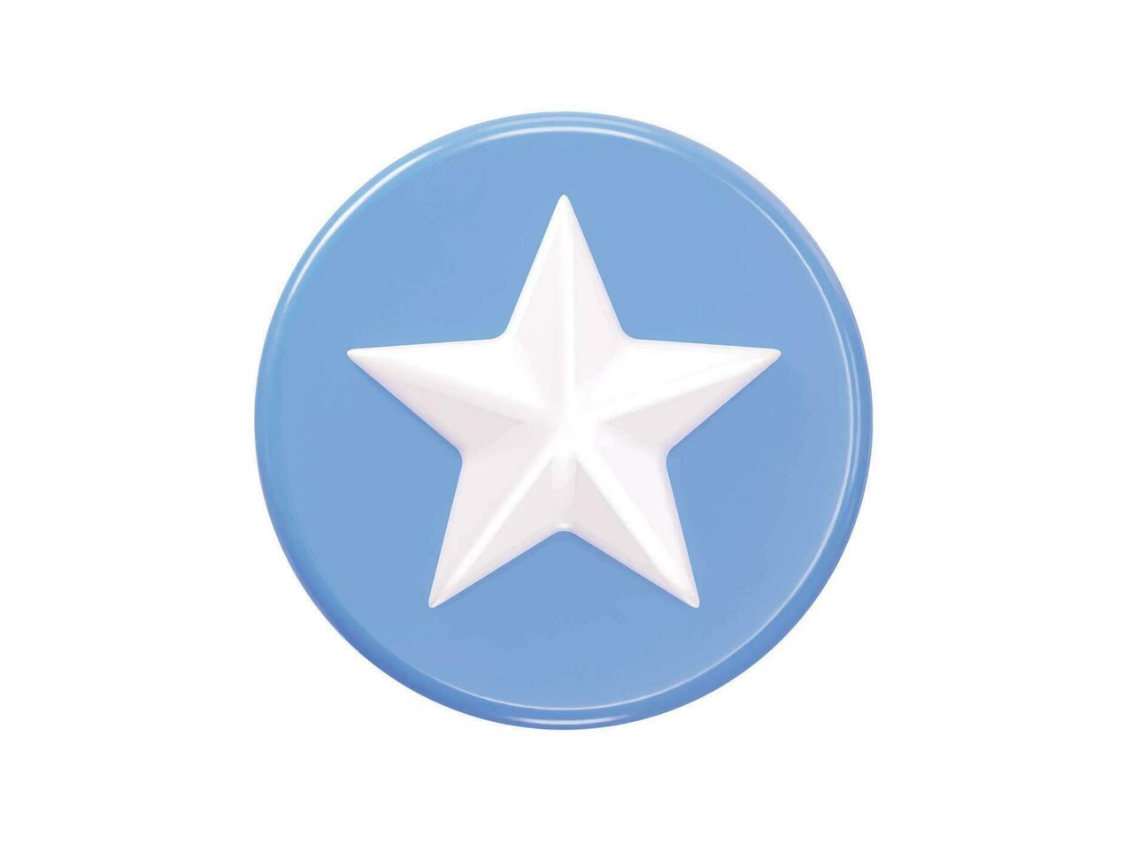 stella valutazione icona 3d vettore illustrazione