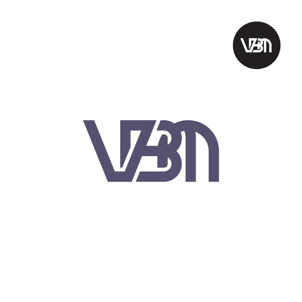 lettera vbm monogramma logo design vettore