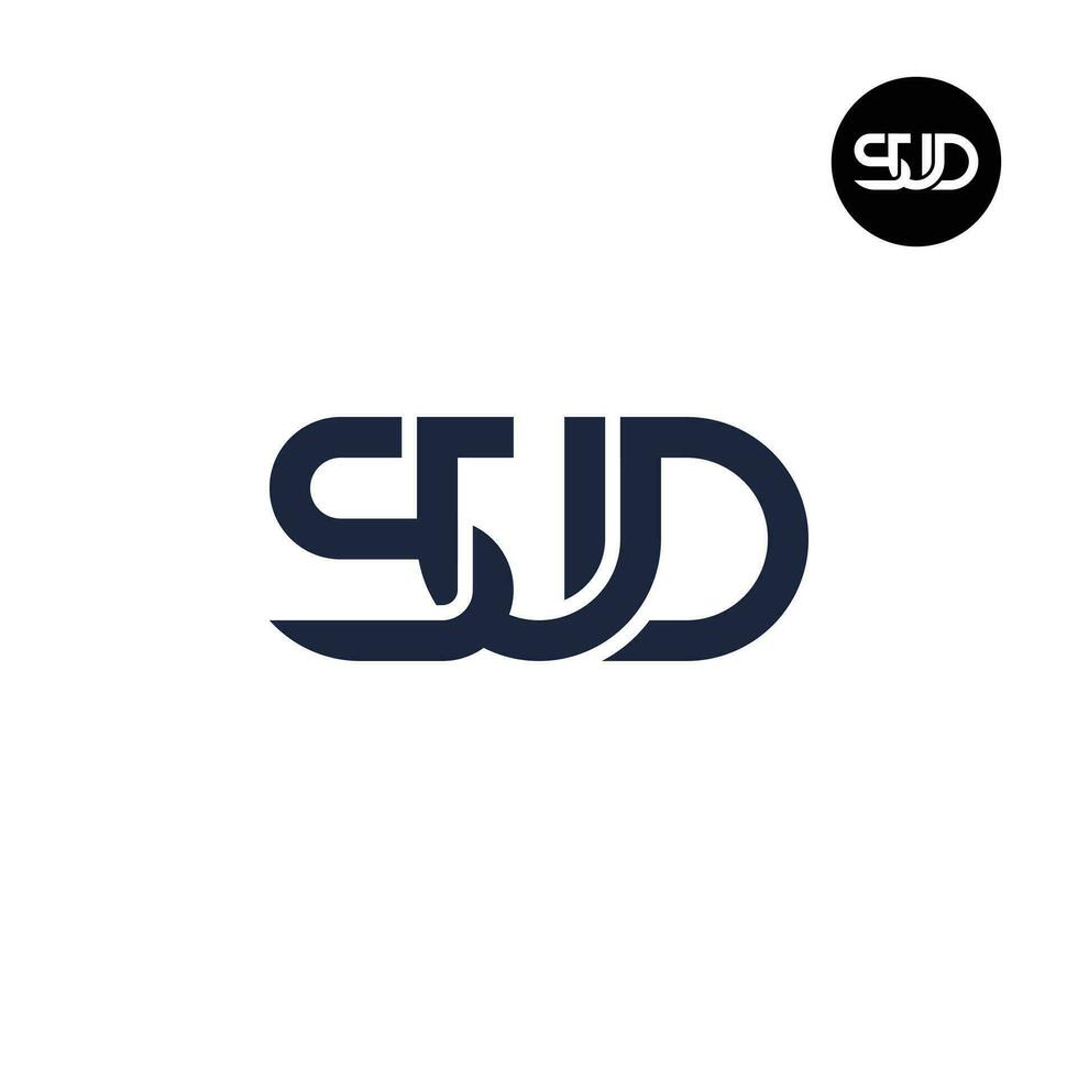 lettera sud monogramma logo design vettore