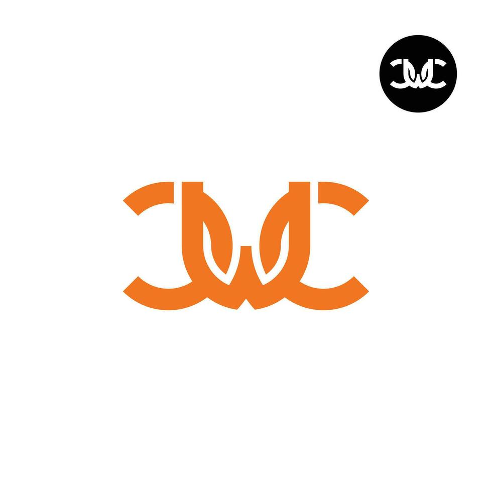 lettera cwc monogramma logo design vettore