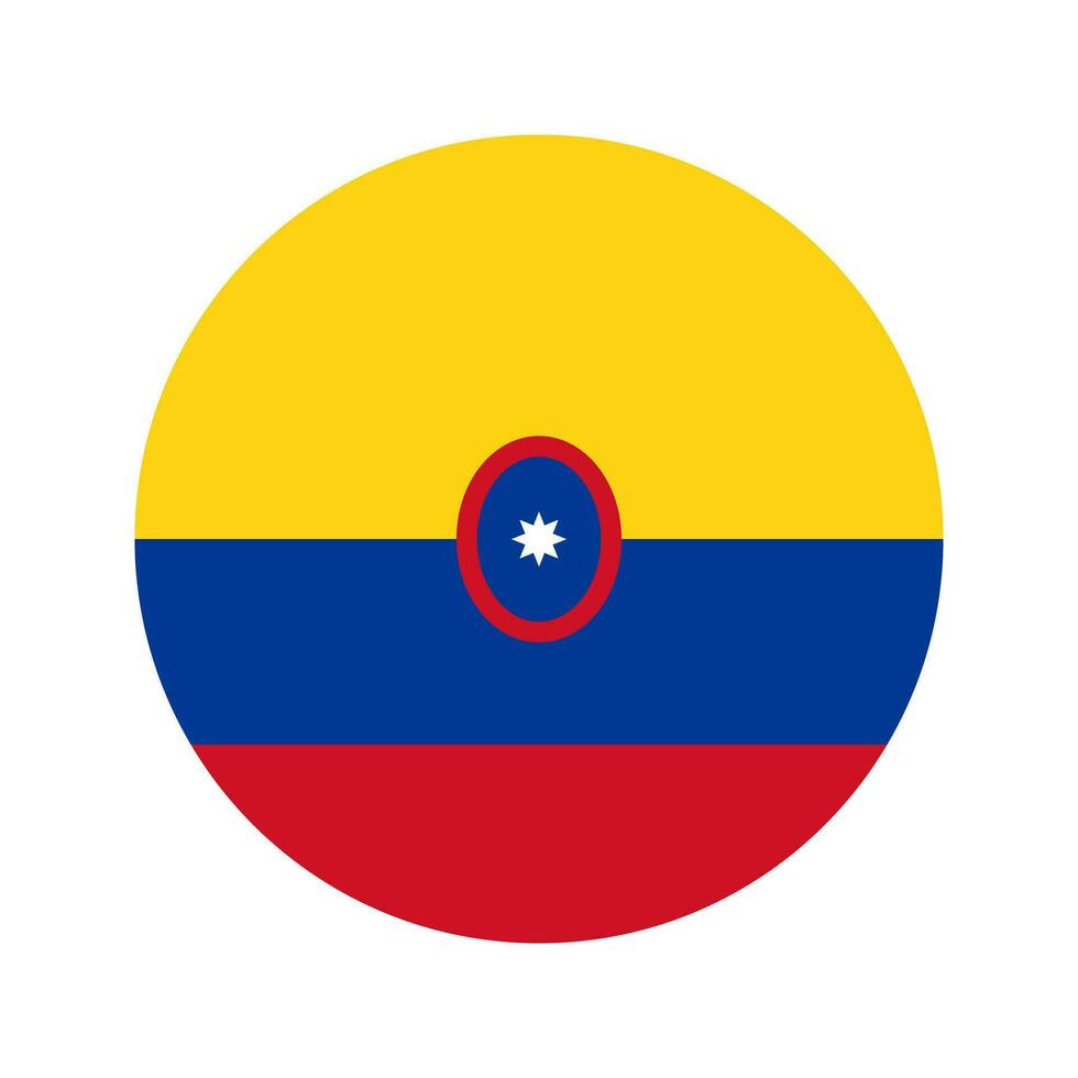bandiera della colombia semplice illustrazione per il giorno dell'indipendenza o l'elezione vettore