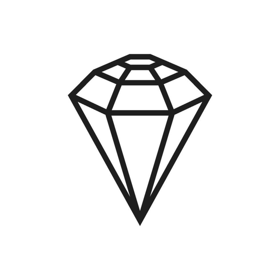 diamante icona per ragnatela e grafico design vettore