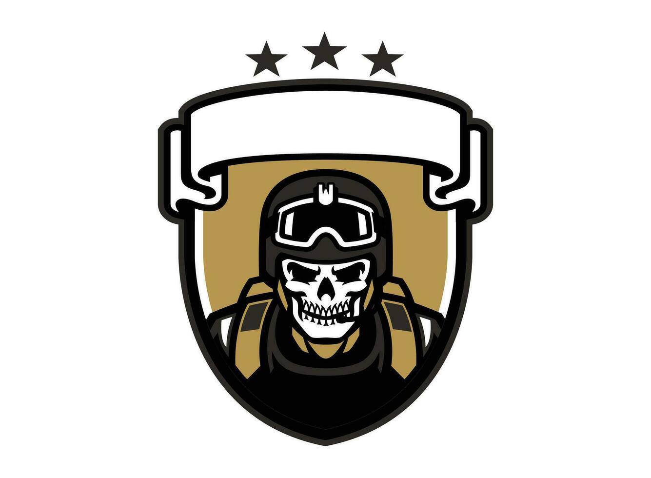esercito militare logo design per t camicia e berretto vettore