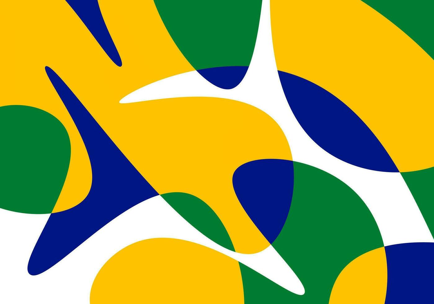 absract ondulato modello colorato brasile sfondo. vettore illustrazione