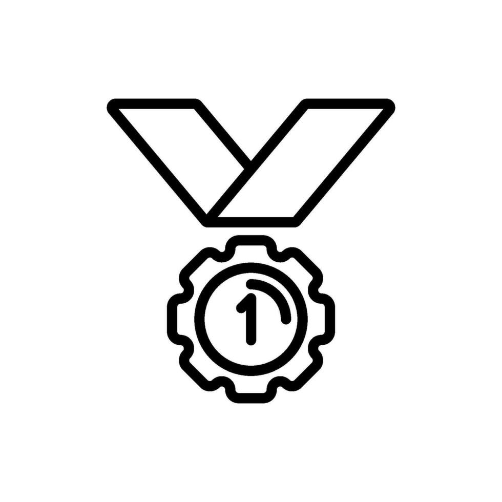 medaglia trofeo cartello simbolo vettore