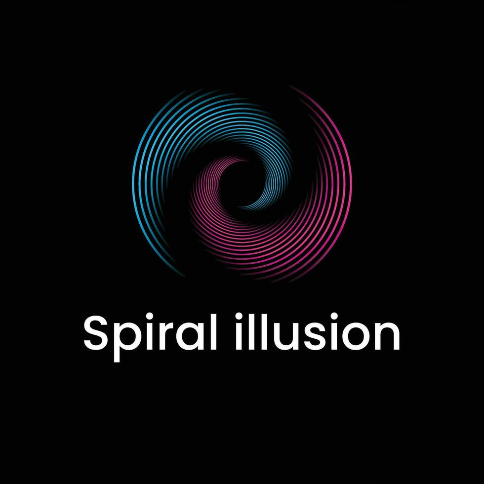 spirale illusione design vettore