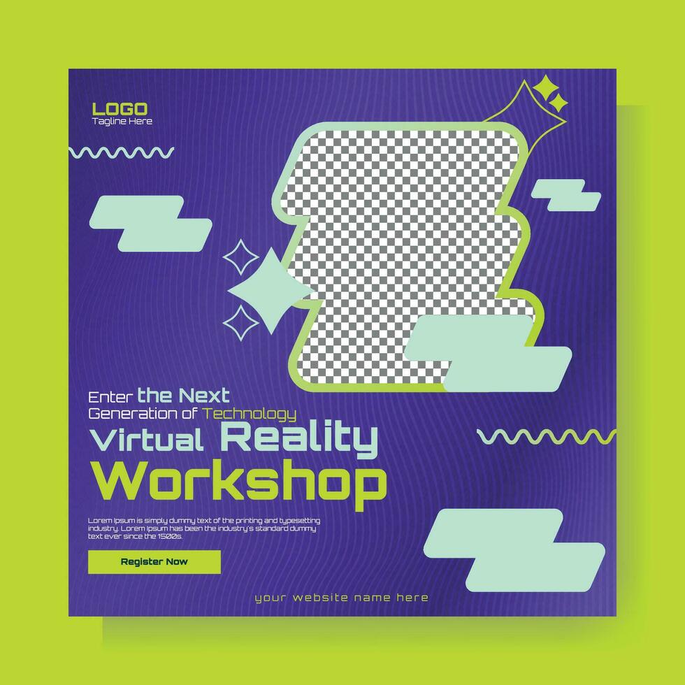 virtuale la realtà laboratorio inviare bandiera modello vettore