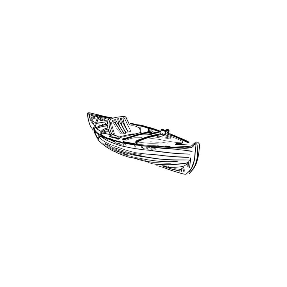 simpatico disegno di barca a vela vettore