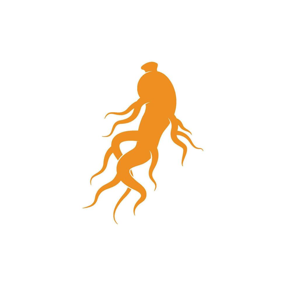 vettore logo ginseng