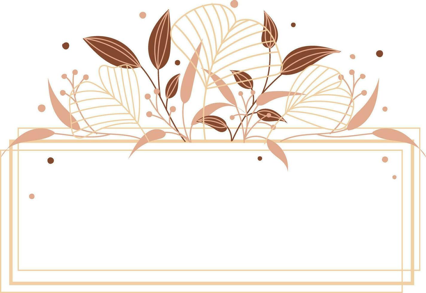 telaio con fiori e foglie isolato icona vettore illustrazione design