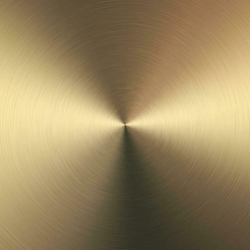 oro metallico radiale pendenza con graffi. oro Foglio superficie struttura effetto. vettore illustrazione