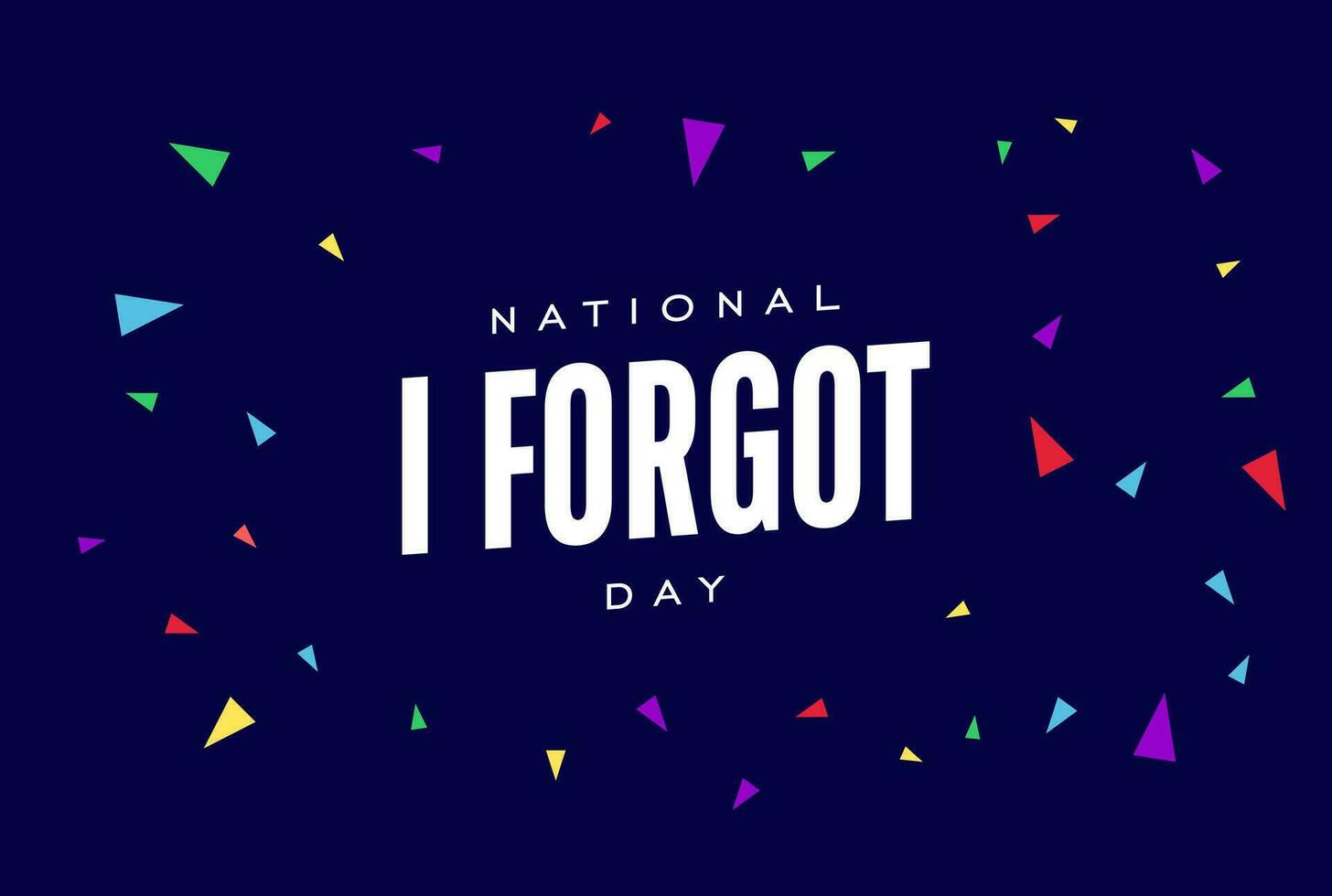 nazionale io dimenticato giorno nazionale io dimenticato giorno vettore