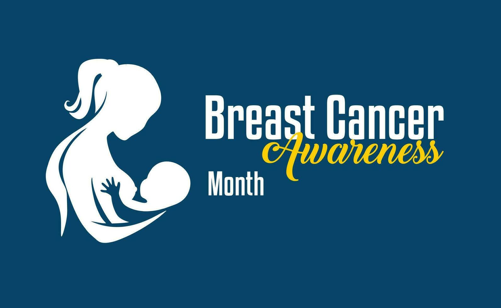 mese di sensibilizzazione sul cancro al seno vettore