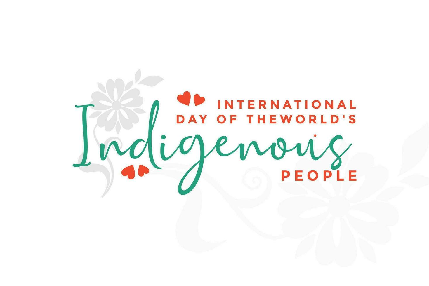 internazionale giorno di il del mondo indigeno persone vettore
