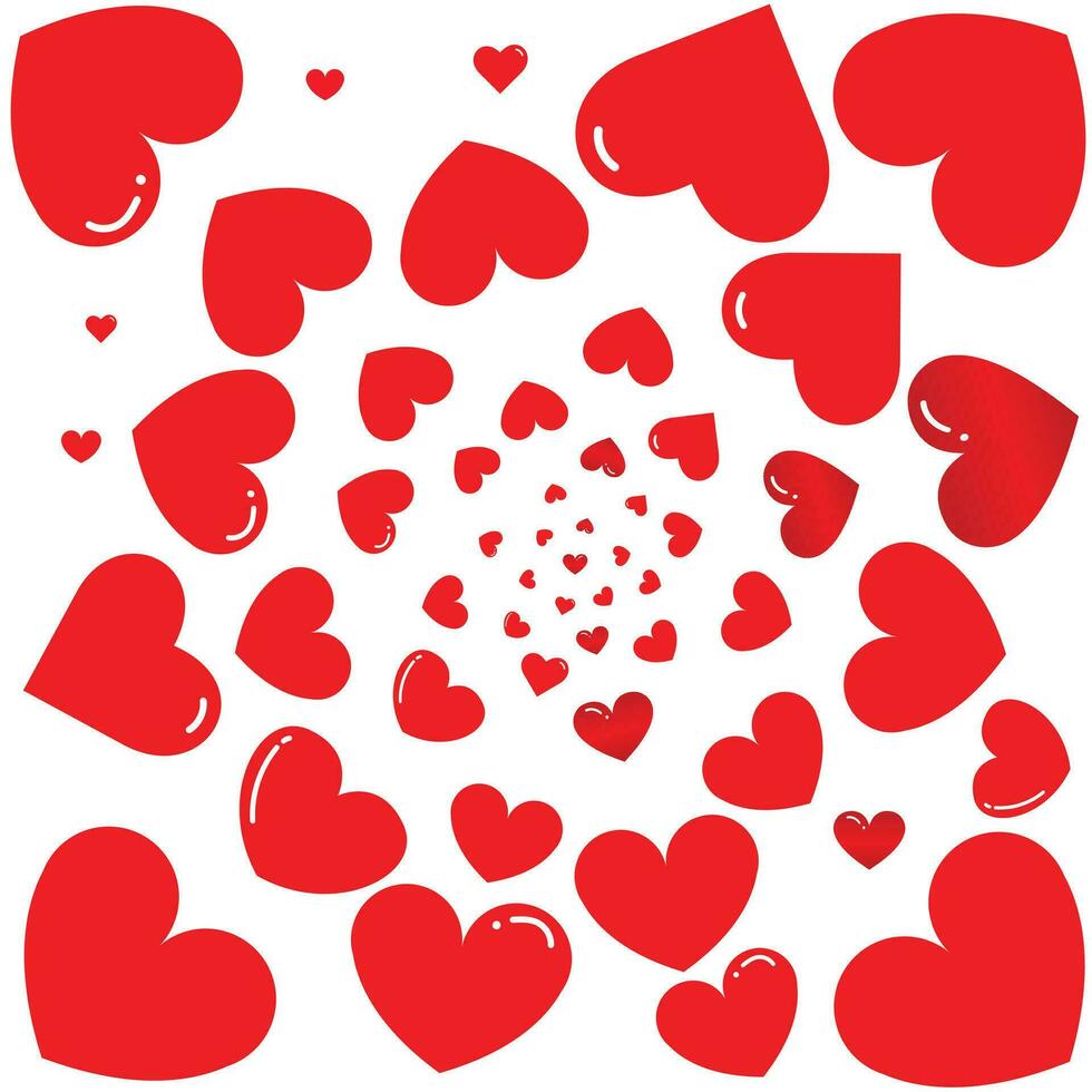 amore simbolo icona impostare, cuore vettore, amore cartello, battito cardiaco, San Valentino giorno forma. collezione di cuore segni vettore