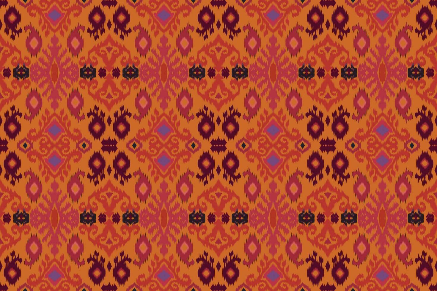 africano ikat floreale paisley ricamo su bianca sfondo.geometrico etnico orientale modello tradizionale.azteco stile astratto vettore illustrazione.disegno per trama, tessuto, abbigliamento, avvolgimento, tappeto.