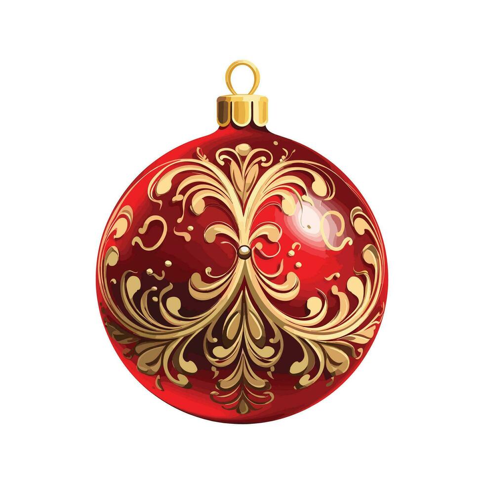 Natale palla ornamento vettore illustrazione