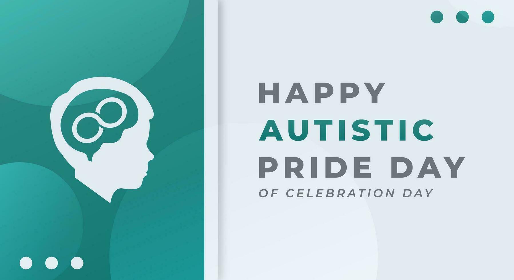autistico orgoglio giorno celebrazione vettore design illustrazione per sfondo, manifesto, striscione, pubblicità, saluto carta