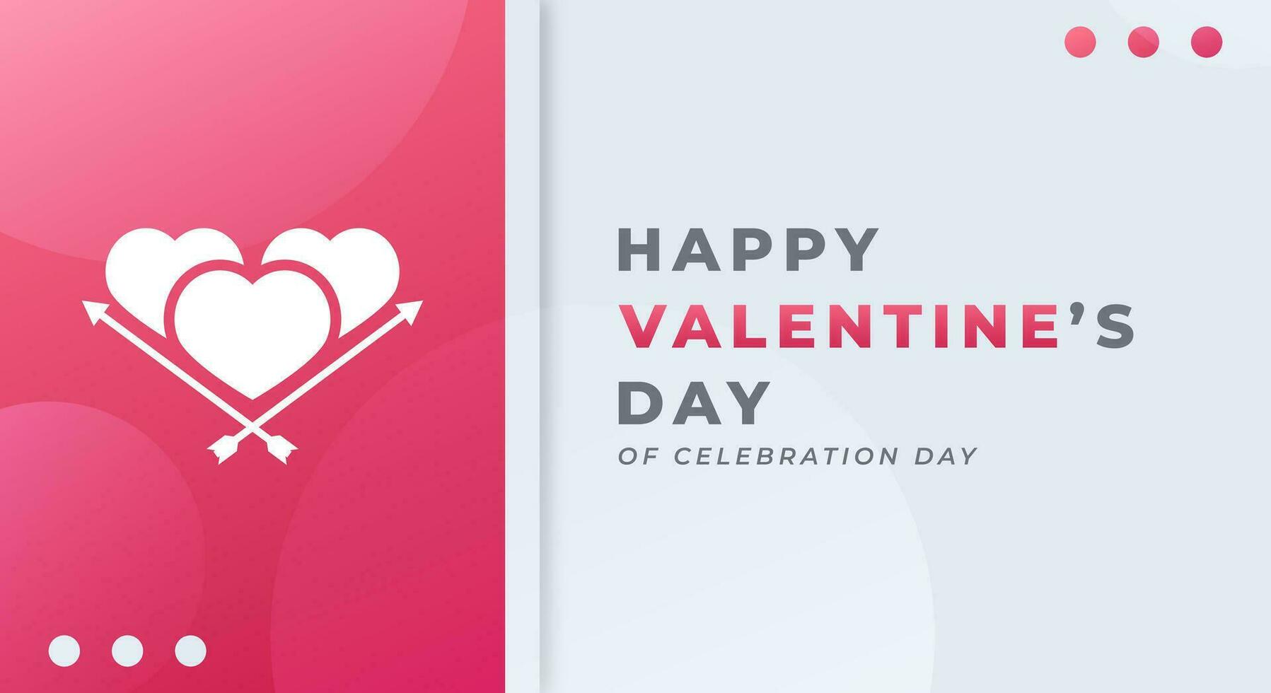 contento San Valentino giorno celebrazione vettore design illustrazione per sfondo, manifesto, striscione, pubblicità, saluto carta