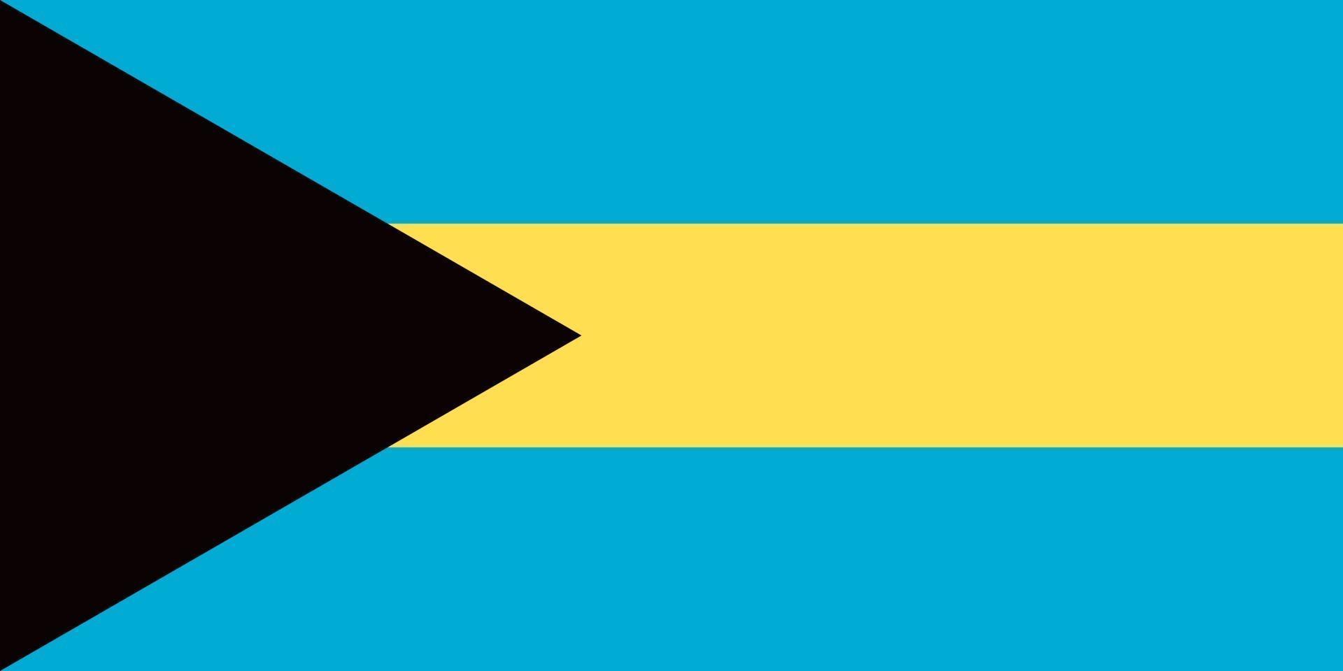 Bahamas ufficialmente bandiera officially vettore