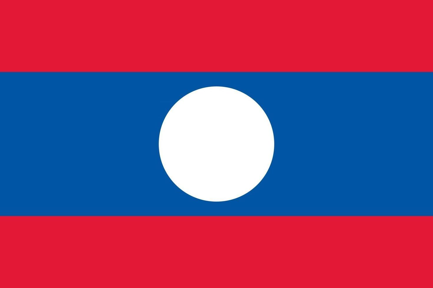 bandiera del laos ufficialmente vettore