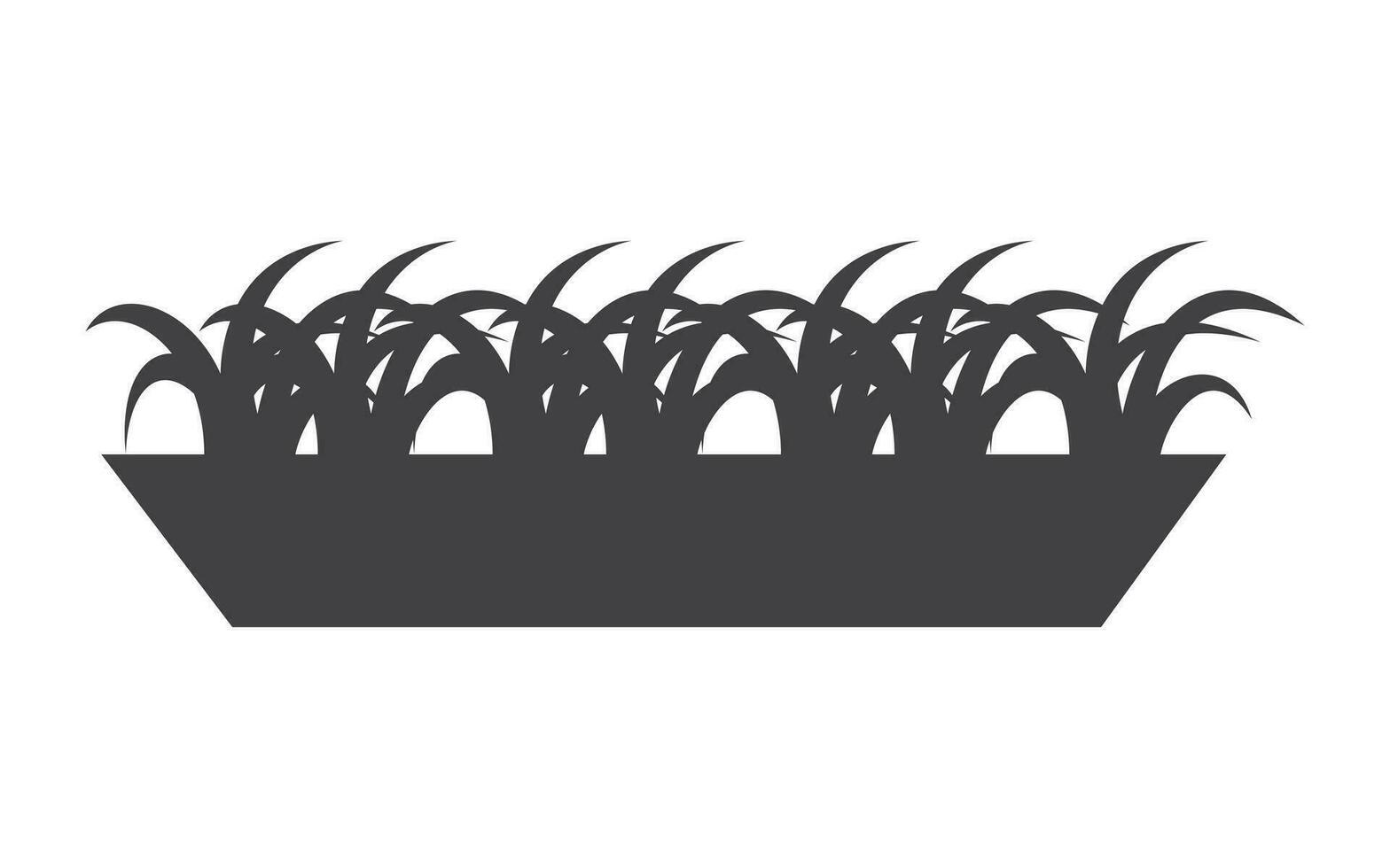 semplice silhouette pianta con pentola logo simbolo vettore icona illustrazione design professionista vettore