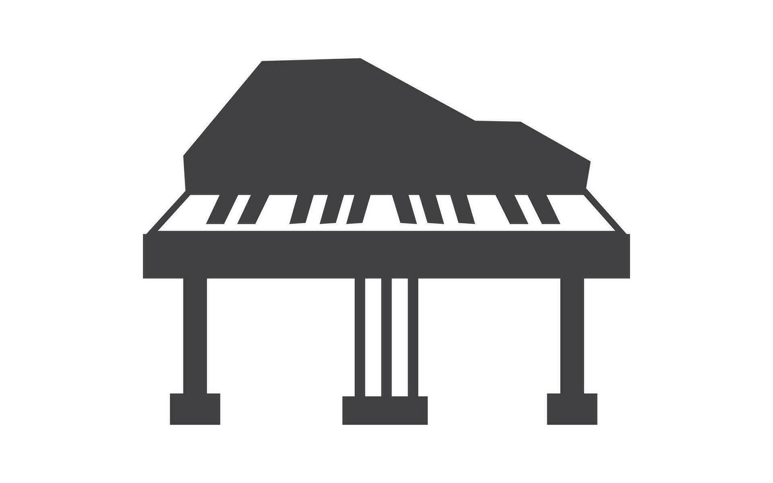 pianoforte musica icona vettore illustrazione design professionista vettore