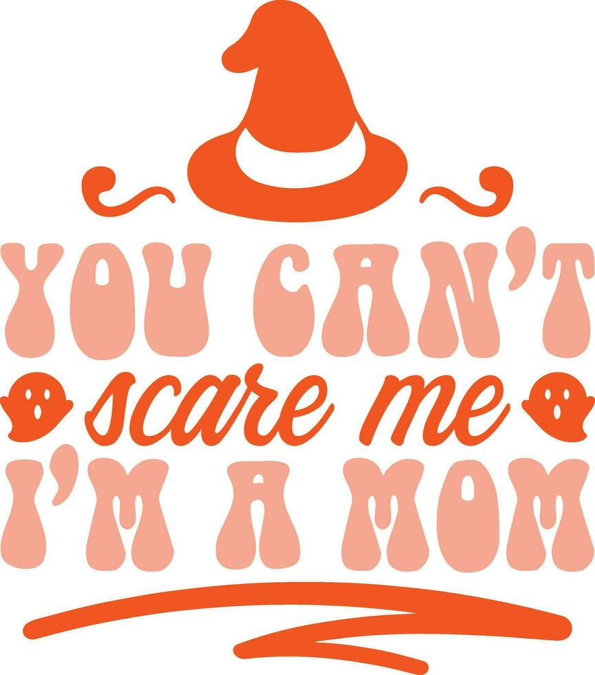 Halloween lettering citazione svg design vettore