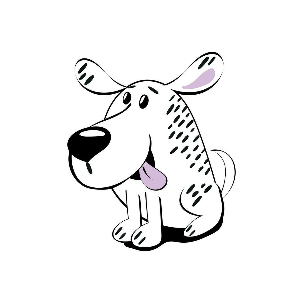 carino cane Stampa design. vettore illustrazione design per moda tessuti, tessile grafica, stampe.