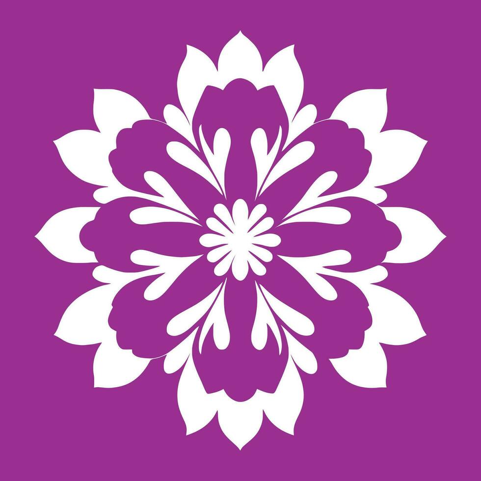 fiore logo vettore semplice astratto piatto mandala tatuaggio pianta colore fiorire fiorellino fioritura stampino