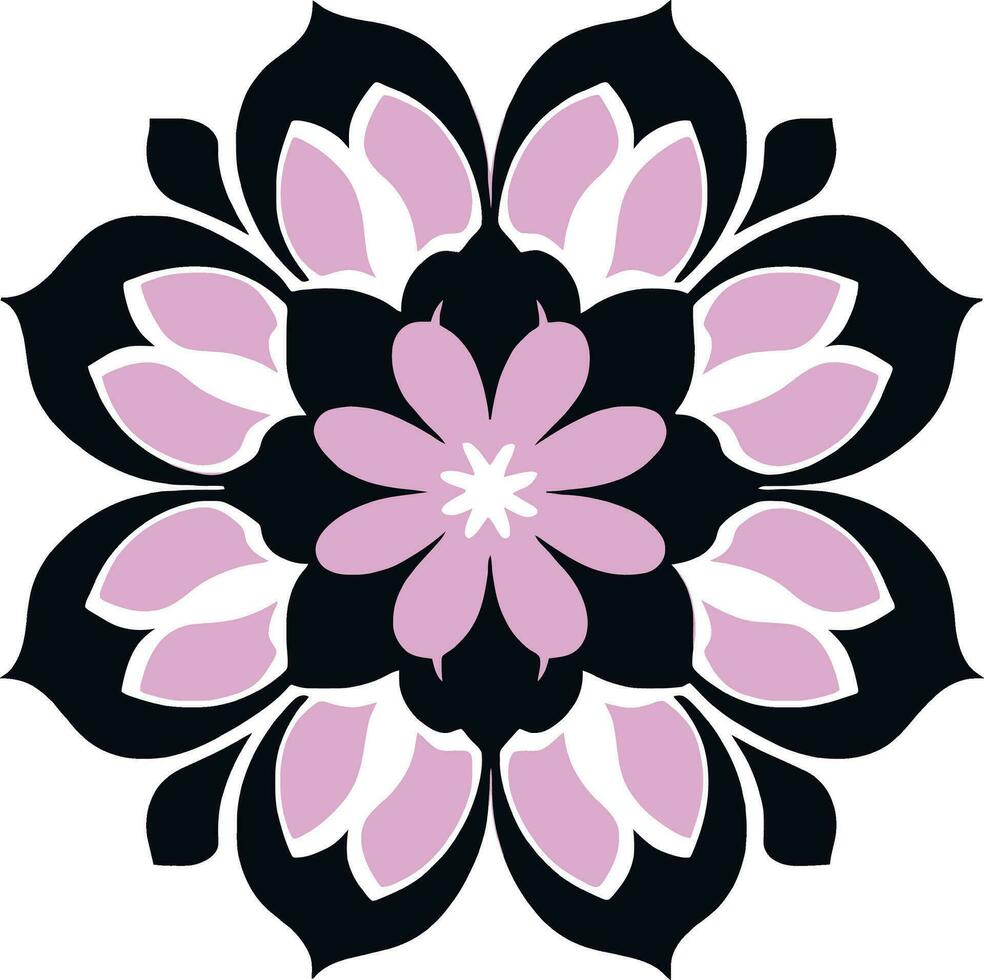 fiore logo vettore semplice astratto piatto mandala tatuaggio pianta colore fiorire fiorellino fioritura stampino