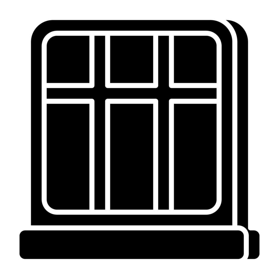 icona del design modificabile della finestra vettore